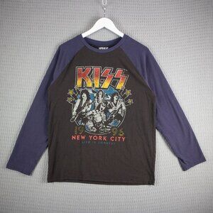 Kiss 1996 New York City Reprint Raglan Sleeve Mens Medium